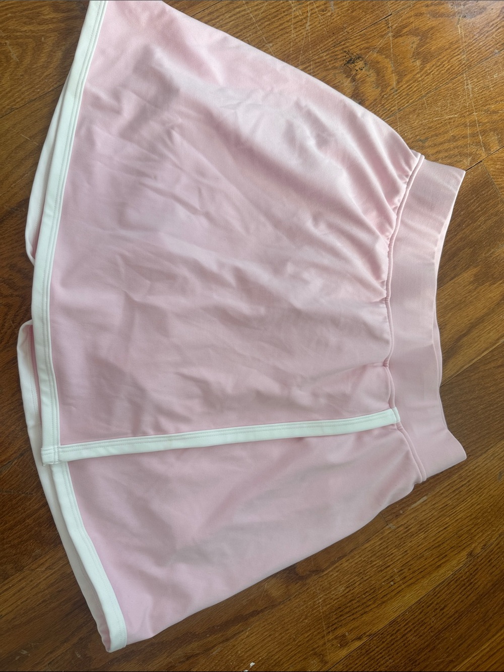 Yogalicious Pink Athletic Skort with White Trim